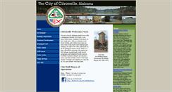 Desktop Screenshot of cityofcitronelle.com